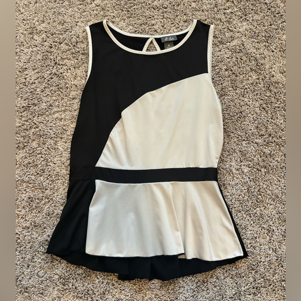 Black and White Business Wear Tank